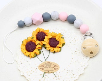 Silicone Pacifier Clip Binky Clip Teether Clip Soother Clip Color Block Universal Clip Toy Clip Newborn Baby Girl Boy Chew