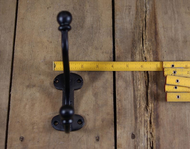 Very Large Cast Iron Coat Hook/harness Hook Powdercoated Etsy