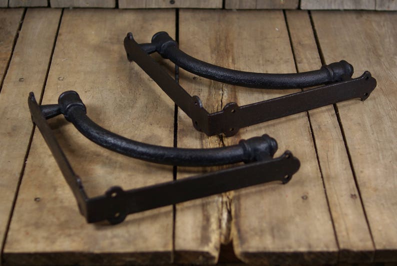 Extra Large Cast Iron Shelf Bracket Pair Etsy
