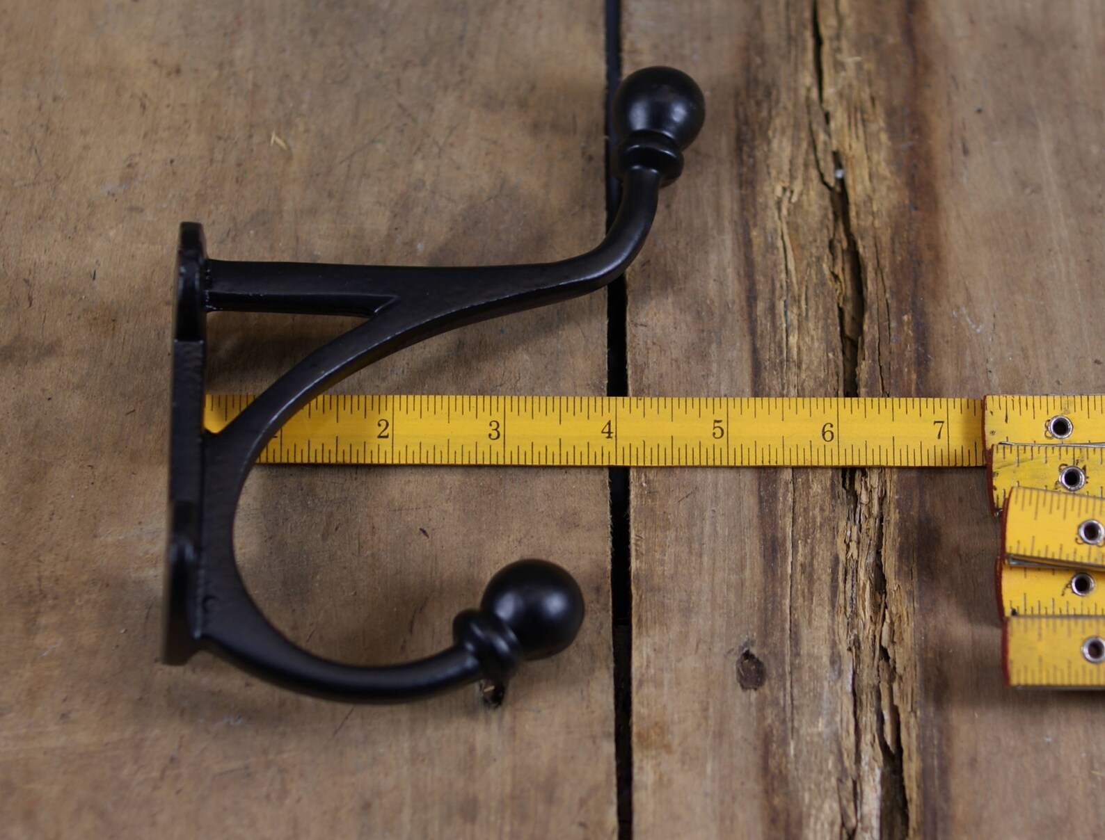 Very Large Cast Iron Coat Hook/harness Hook Powdercoated Etsy