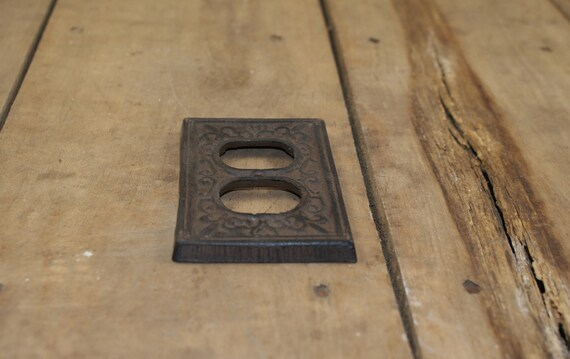 Cast Iron Plug Outlet Cover Plate