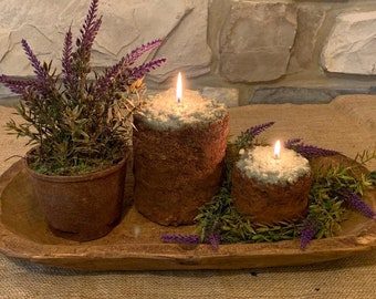 Country Garden Homestead Hearth Pillar Candle
