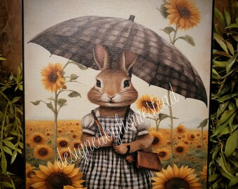 REBEKAH Bunny 8x10 Canvas Print