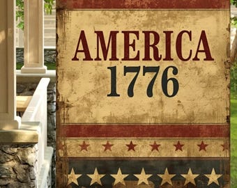 Patriotic America 1776 28"x40" Yard Flag