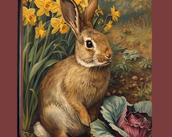 Garden Rabbit 12.5"x17.25" Garden Flag