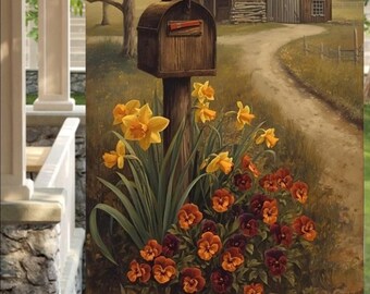 Spring Lane Mailbox 28"x40" Yard Flag