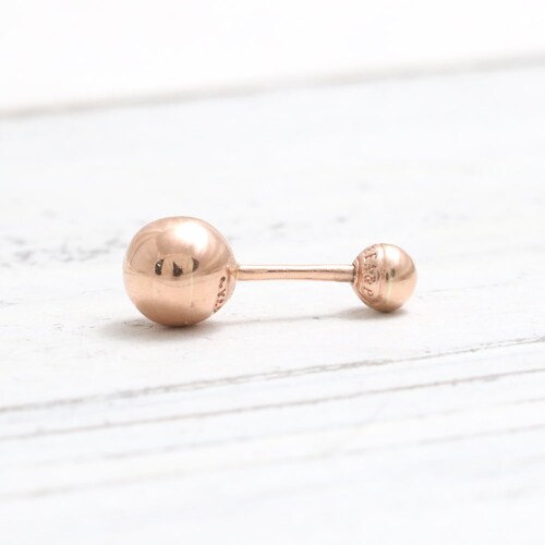 14K or 18K shops Solid Gold 6mm Ball Dot Cartilage, Conch, Helix, Lobe Piercing Earring- 16g, 18g/ 1pcs