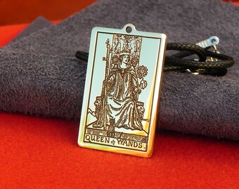 Select Gifts Tarot Priestess Card Gold-Tone Cufflinks Engraved Message Box