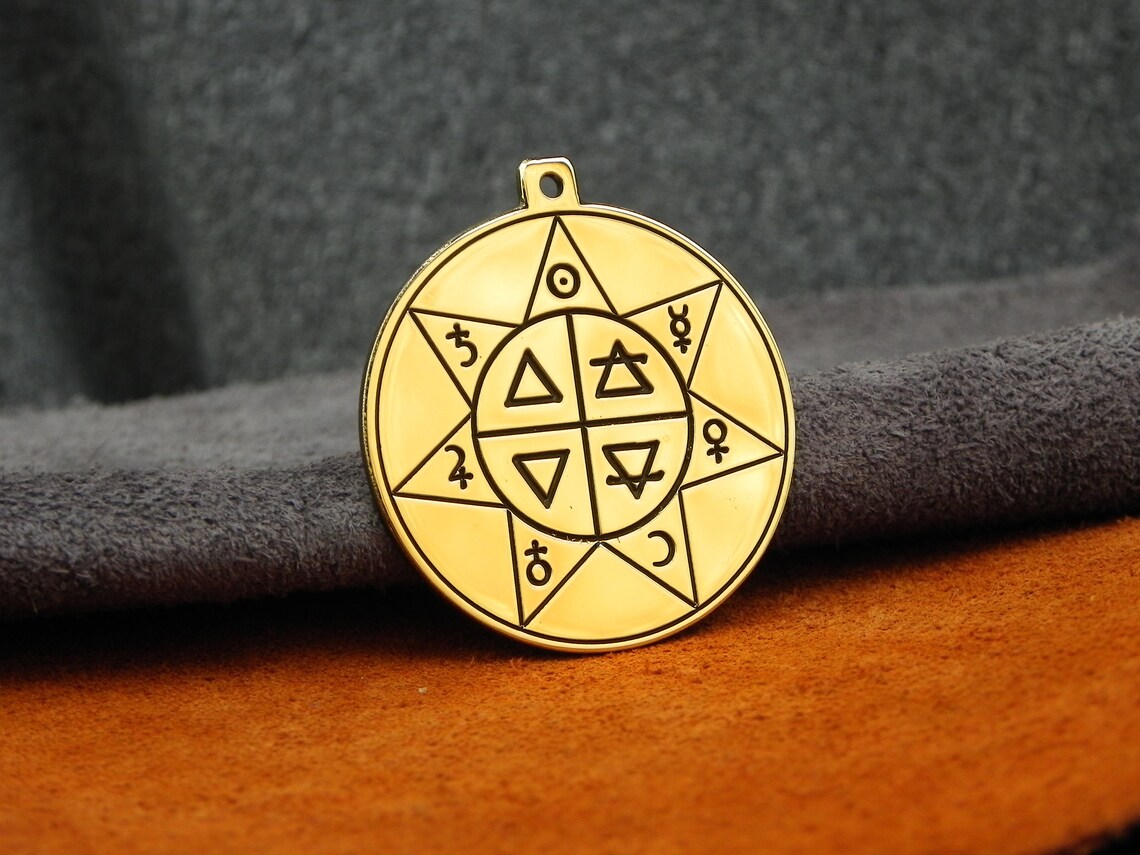Amulet the Sevenpoint Star of Alchemy the Seven Etsy