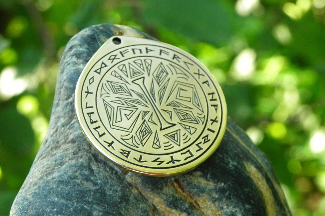 Isa Rune Talisman Rune Pendant Viking Necklace Nordic | Etsy