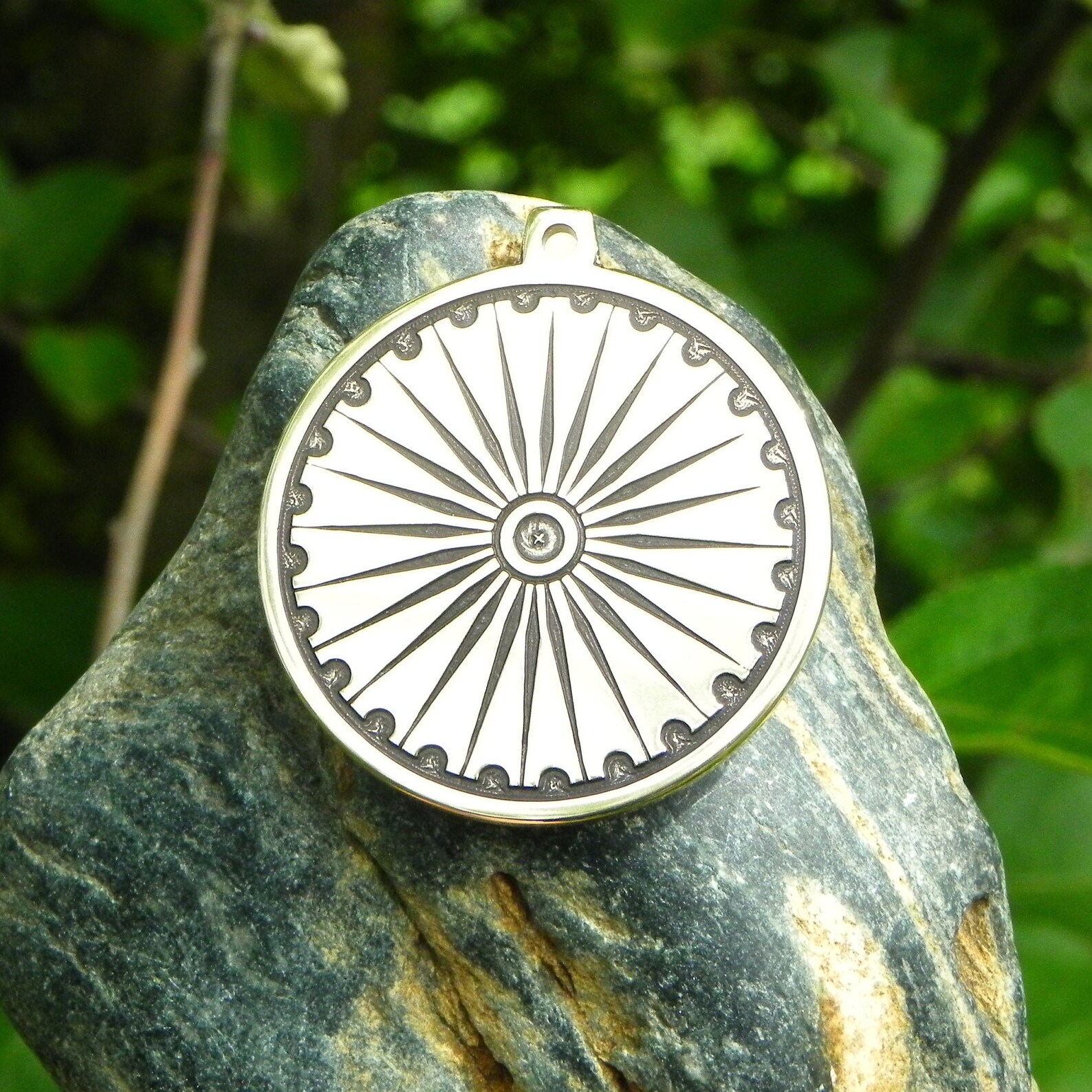 Ashoka Chakra Pendant Etsy