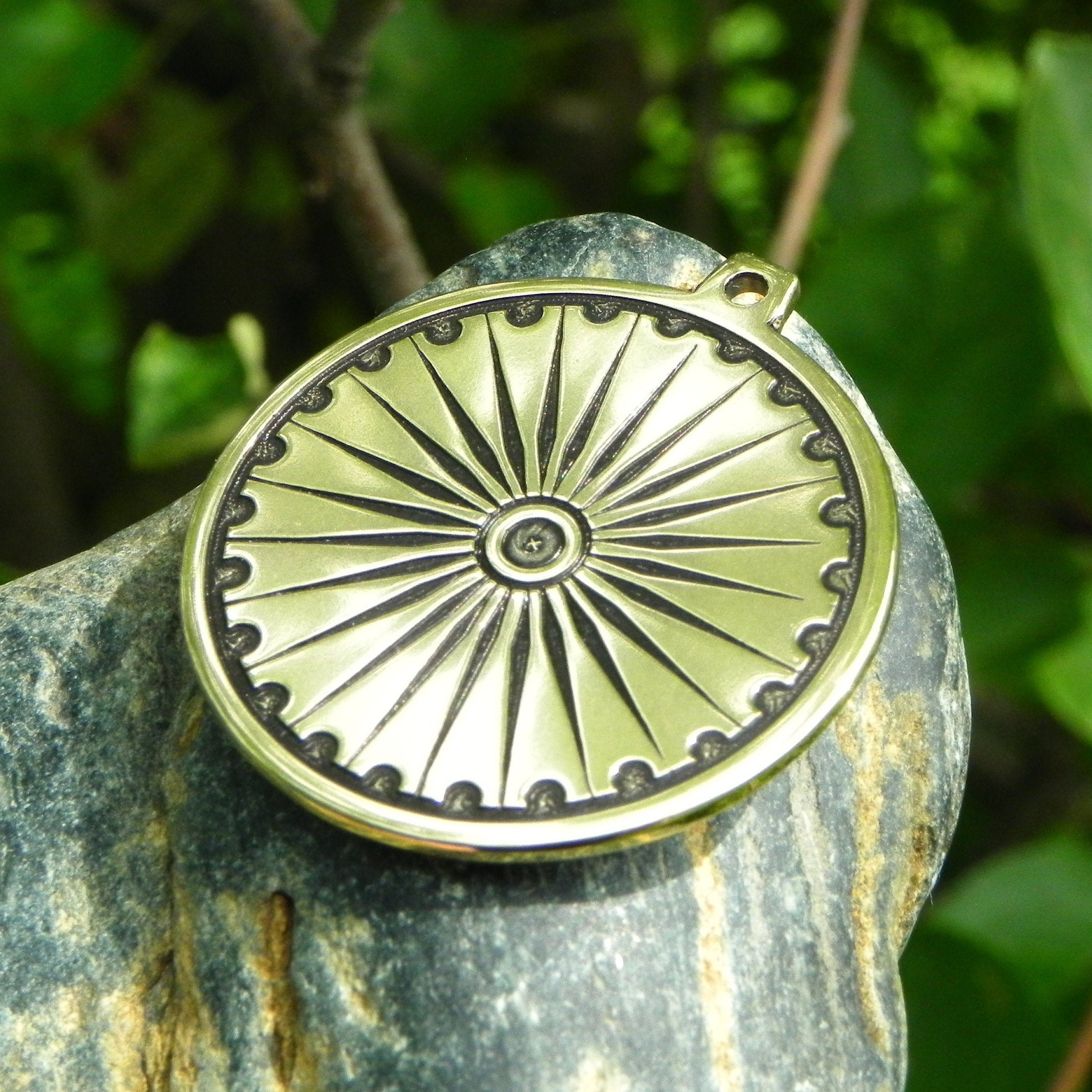 Ashoka Chakra Pendant Etsy