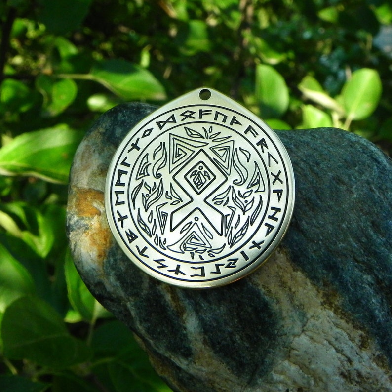 Othila rune talisman Viking necklace nordic necklace Rune pendant