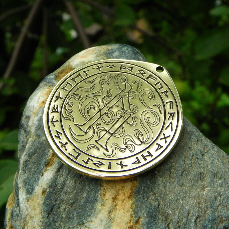 Uruz rune talisman Rune pendant Viking necklace nordic Etsy