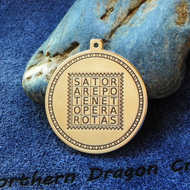The Sator Square Latin palindrome pendant Etsy