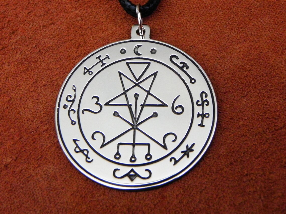 Seal Of Lilith Pendant sigil necklace Lemegeton occult Etsy