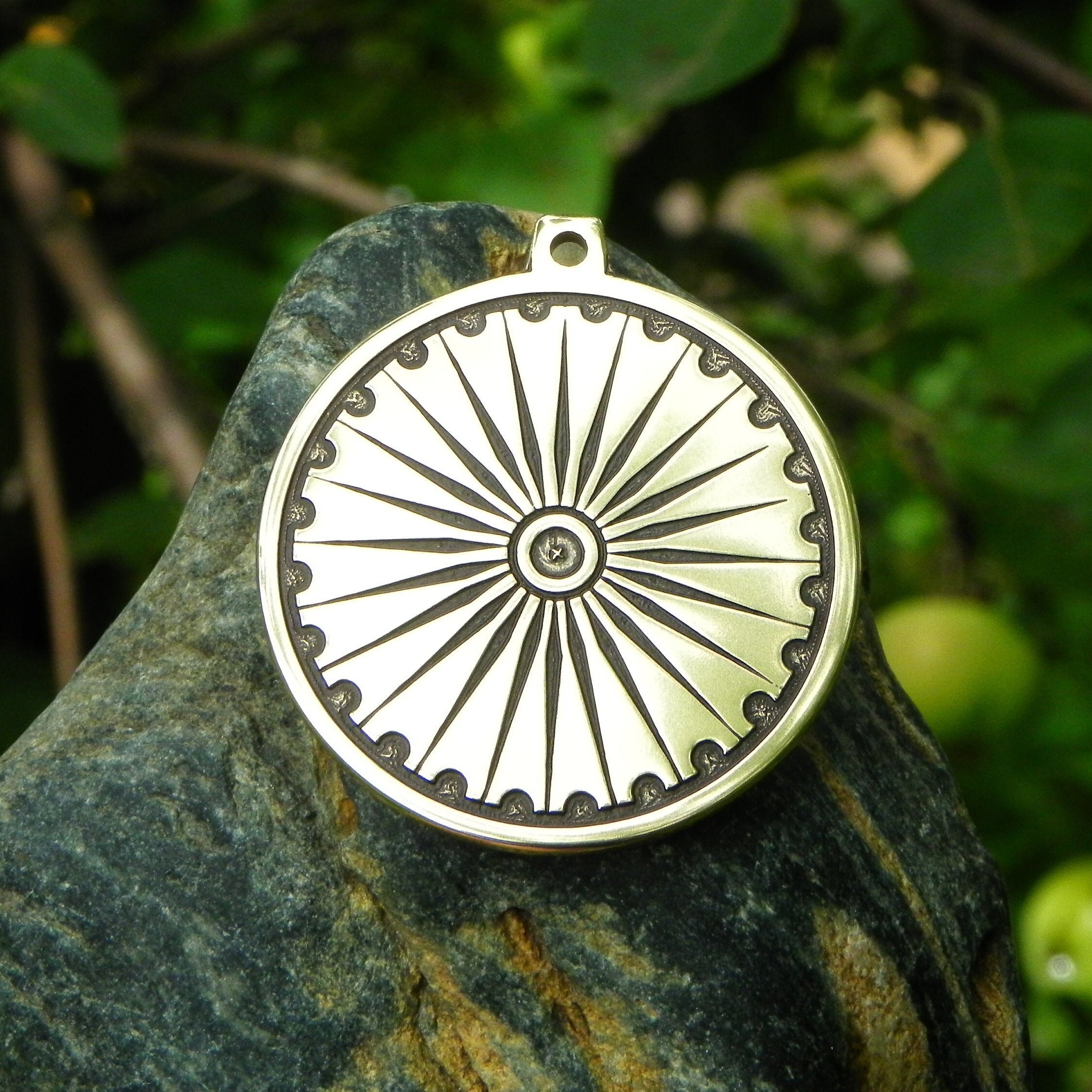 Ashoka Chakra Pendant Etsy