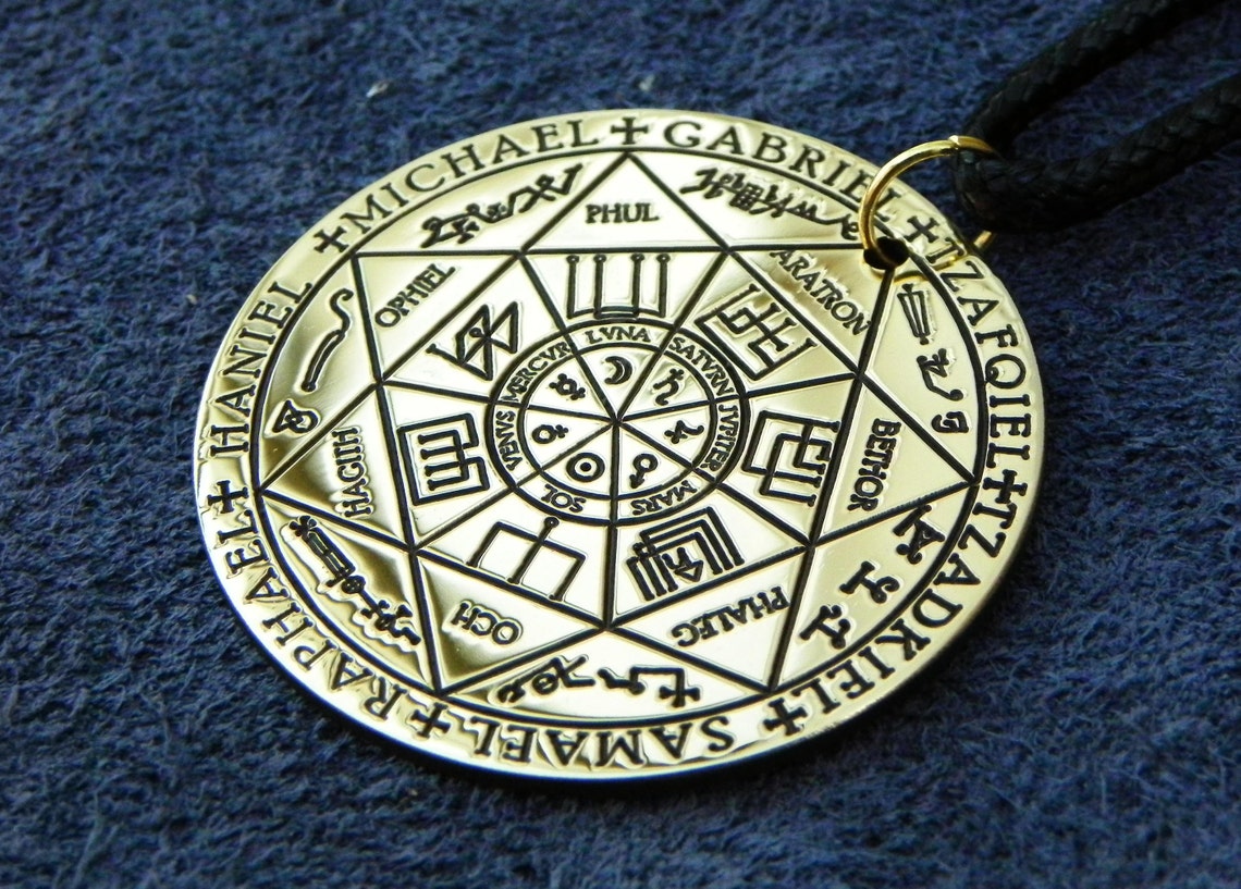 The Seals of the Seven Archangels pendant The Seven Etsy