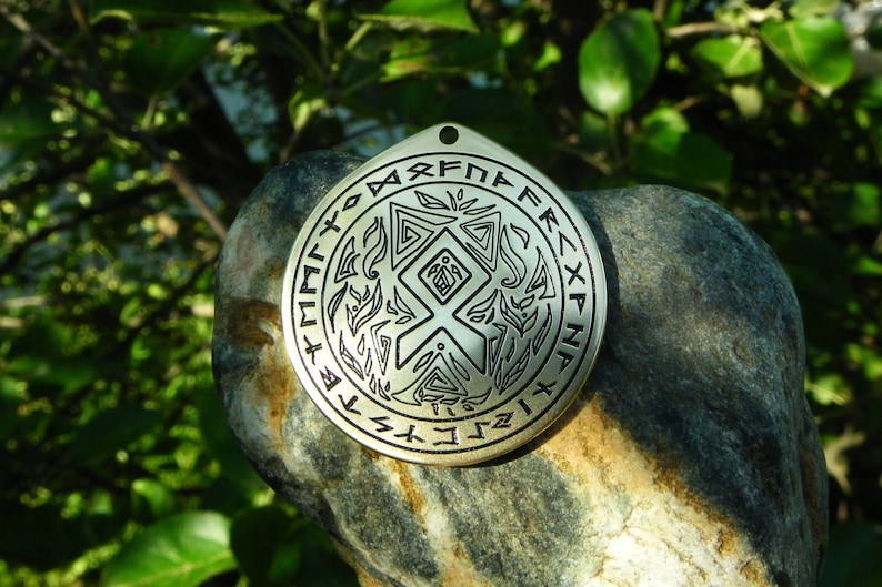 Othila rune talisman Viking necklace nordic necklace Rune pendant