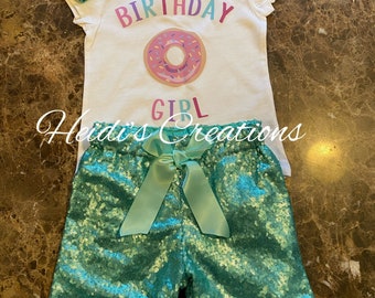 Donut birthday outfit, donut birthday shirt, donut family shirts, birthday girl shirt,donut birthday.