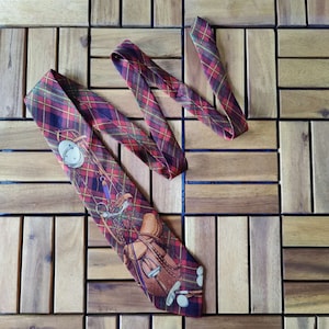 Ralph Lauren Vintage Polo Themed Tie, Sartorial Tie, Vintage Tie, Luxury, Silk Tie, Retro, Hand Made, Designer Tie, Very Rare, Collectible