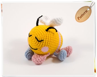 Crochet Bee Pattern, Amigurumi Yellow Bee Tutorial, DIY Crochet Bee PDF, Crochet Baby Bee Gift