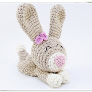 Crochet Bear and Bunny Baby Lovey PDF Pattern/Crochet Teddy Bear Snuggler/Crochet Bunny Snuggler/Crochet Security Blanket/Ragdoll Pattern image 4