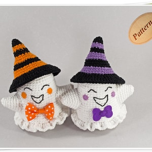 Halloween Ghost Crochet Pattern, Amigurumi Halloween Ghost Pattern, Cute Halloween Ghosts PDF, DIY Ghost Decor, Ghost Doll Tutorial image 1