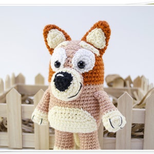 Crochet Brown Heeler Puppy/Amigurumi Heeler Pattern/Crochet Cattle Dog PDF/Crochet Dog Pattern/PDF Heeler Puppy/Crochet Bingo Tutorial image 2