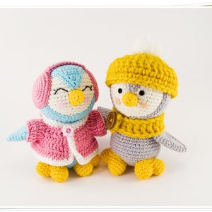 PATTERN: Pip and Poppy the Penguins PDF Crochet Pattern, Amigurumi Penguin PDF Tutorial, Diy Penguin Doll, Cute Crochet Penguin Couple image 2