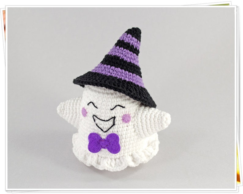 Halloween Ghost Crochet Pattern, Amigurumi Halloween Ghost Pattern, Cute Halloween Ghosts PDF, DIY Ghost Decor, Ghost Doll Tutorial image 2