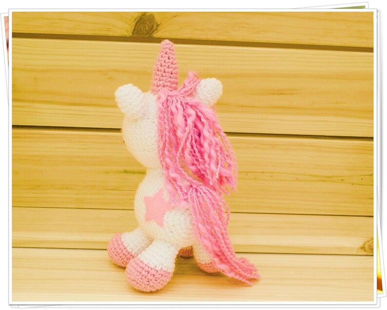 DIY Unicorn Gift Crochet Fairy Tail Unicorn Craft Set Amigurumi Pink Unicorn Kit