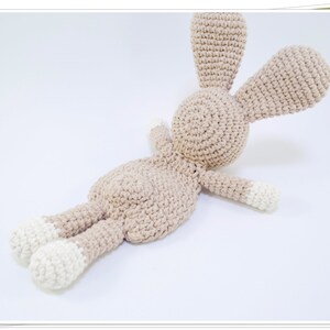 Crochet Bear and Bunny Baby Lovey PDF Pattern/Crochet Teddy Bear Snuggler/Crochet Bunny Snuggler/Crochet Security Blanket/Ragdoll Pattern image 8