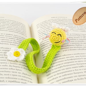 Crochet Bee Bookmark PDF Pattern/Amigurumi Bee Bookmark/Bumblebee Crochet Bookmark/Booklover Gift Idea/Crochet Book Accessory