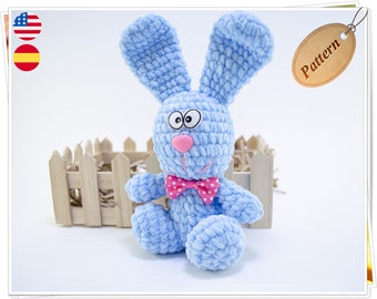 Crochet Bunny Pattern, Amigurumi Plush Bunny Pattern, Crochet Cute Bunny PDF,  Crochet Plush Bunny Tutorial, Crochet Rabbit Pattern