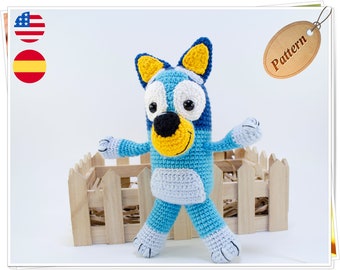 Crochet Blue Heeler Puppy Pattern: Amigurumi Dog (PDF Pattern)