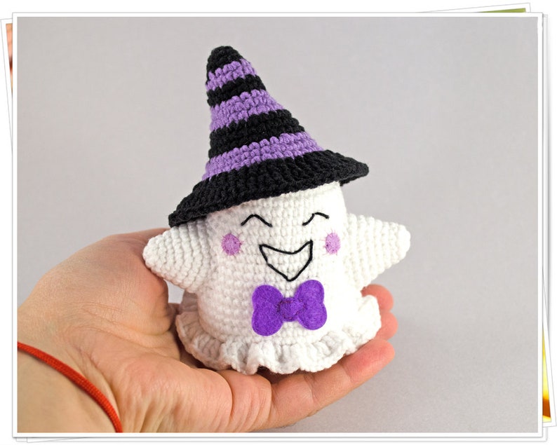 Halloween Ghost Crochet Pattern, Amigurumi Halloween Ghost Pattern, Cute Halloween Ghosts PDF, DIY Ghost Decor, Ghost Doll Tutorial image 10