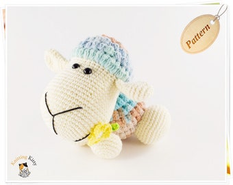 Gehaakte schapen PDF-patroon, Amigurumi lam zelfstudie, gehaakte regenboog lam PDF, Amigurumi schapen patroon, DIY schapen speelgoed