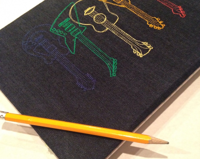Guitar Composition Notebook Cover Personalized Music Notebook Etsy