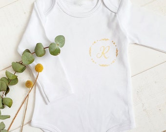 Baby body to customize initial + crown