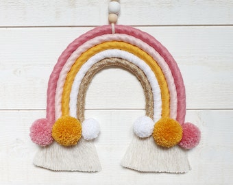 Customizable 5-branched macramé rainbow