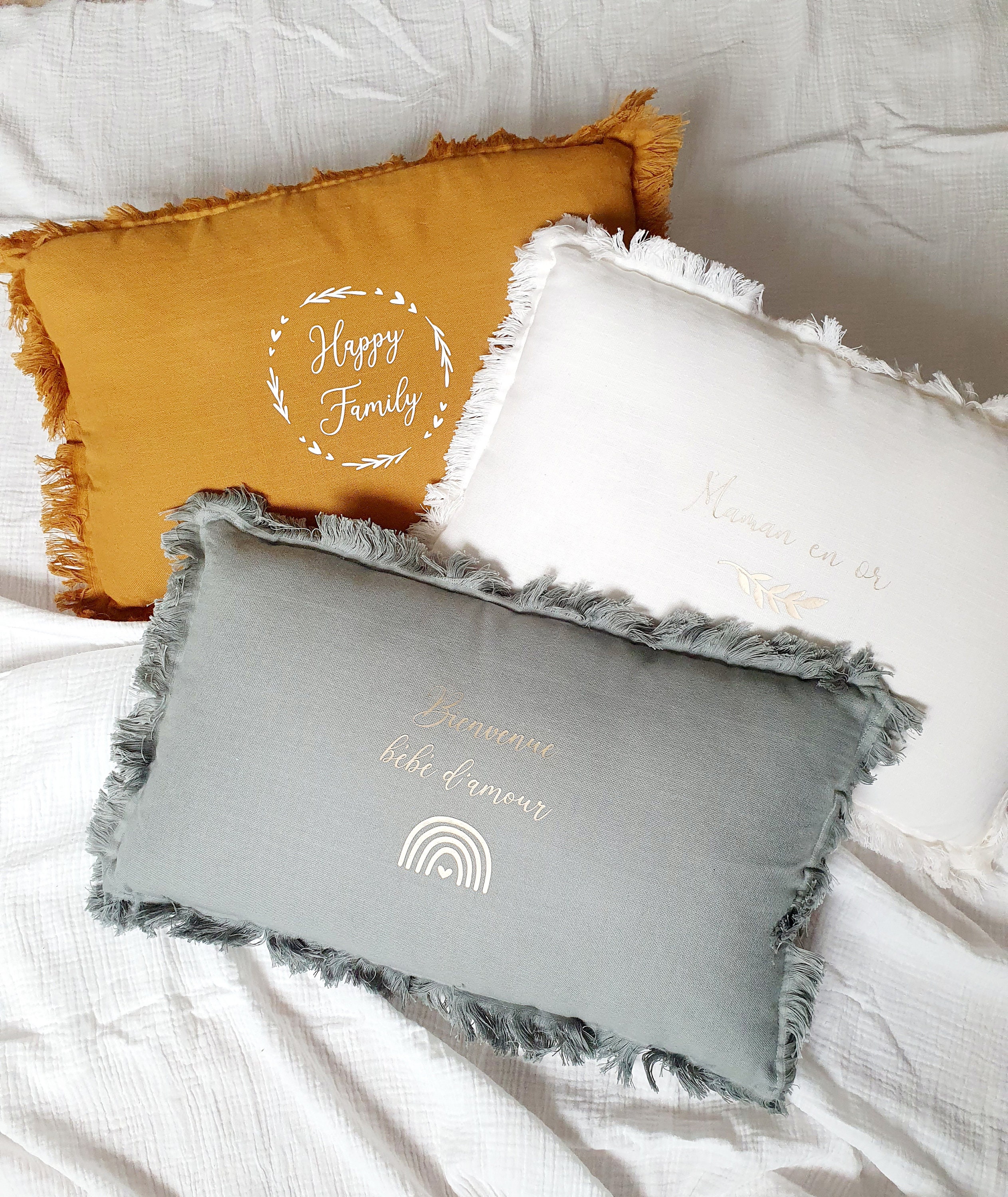 Coussin en Gaze de Coton à Personnaliser