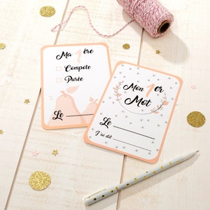 23 Baby milestone cards and its storage pouch to immortalize their development in photos image 8