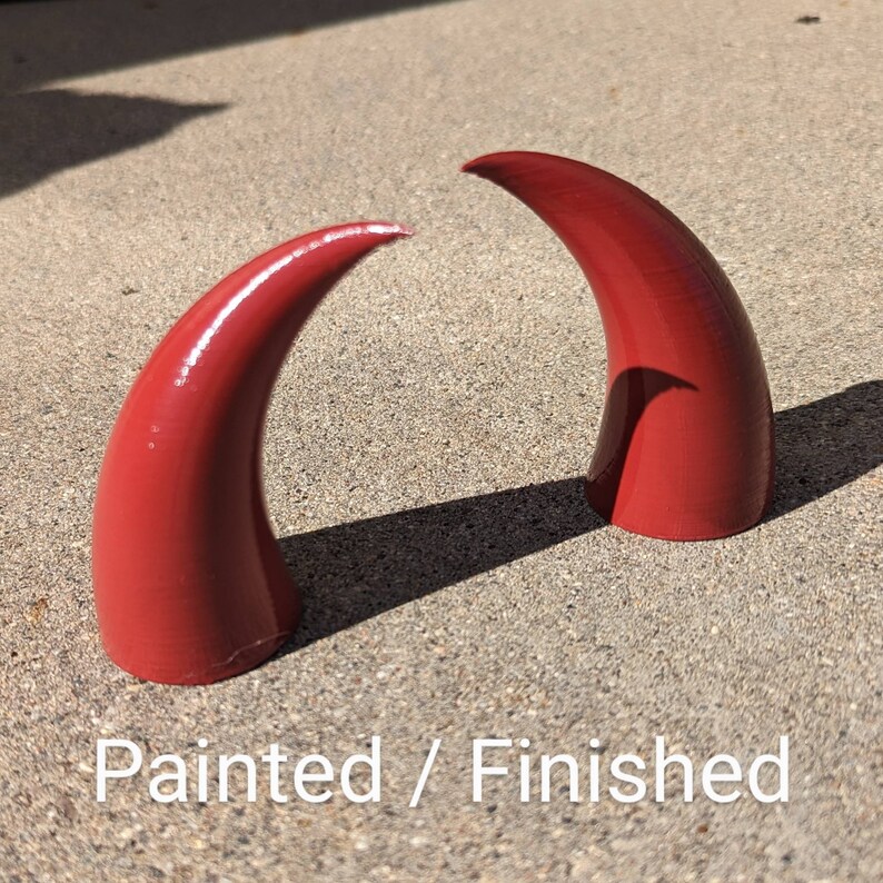 3D Printed Horns Demon Horns / Power Horns Etsy