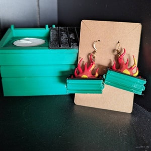 Dumpster Fire Earrings