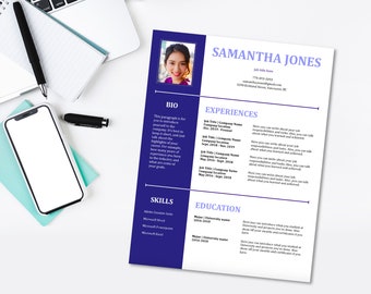 Simple Resume, Cover Letter, and References Template | Pages (Mac) Template | 3 Pages