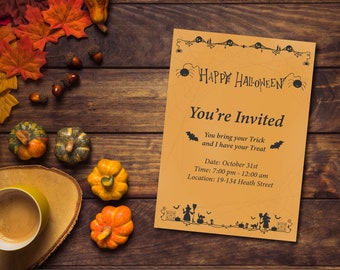 Halloween Special | Happy Halloween Invitation Card | Template | E-Invitation