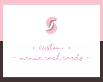Custom Graphic Design | Menu Rack Cards Design