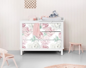 IKEA MALMドレッサー用スタイリッシュなモンステラデコレーション