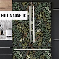 Magnetic Fridge Wrap Custom, Refrigerator Wrap Vinyl Magnets side by ...